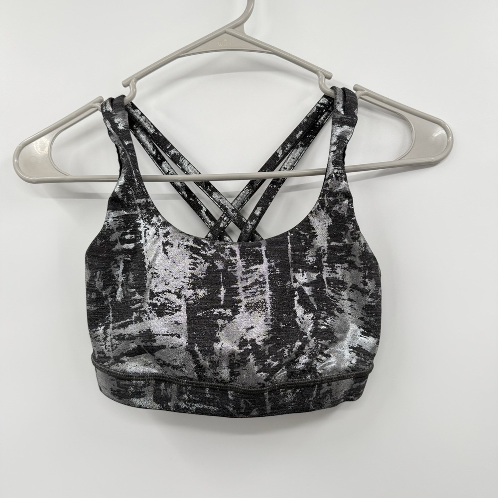Lululemon Energy Set Size 4  Crinkle Heather Brindle‎ High Shine Foil